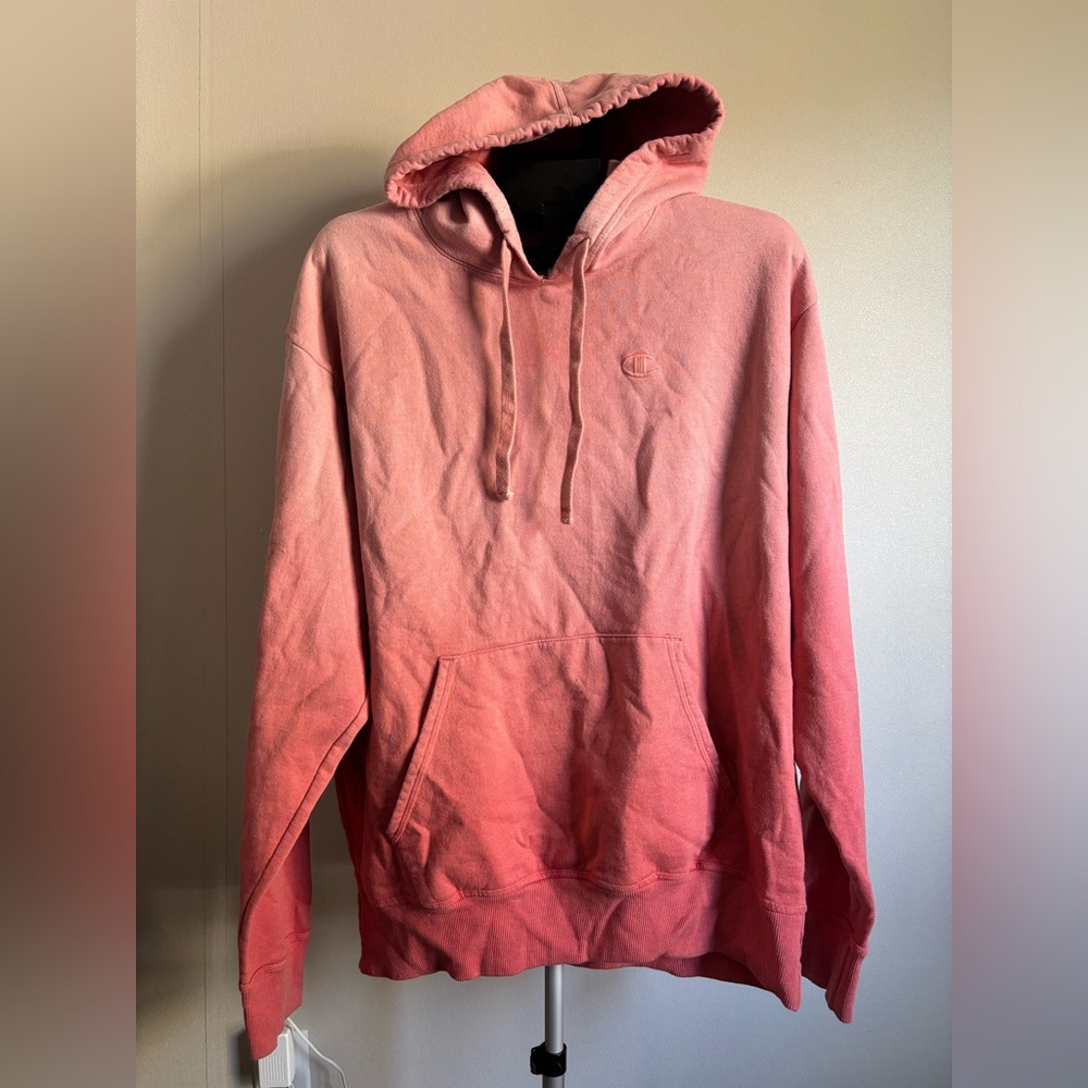 Champion Men's Gradient Pink Hoodie